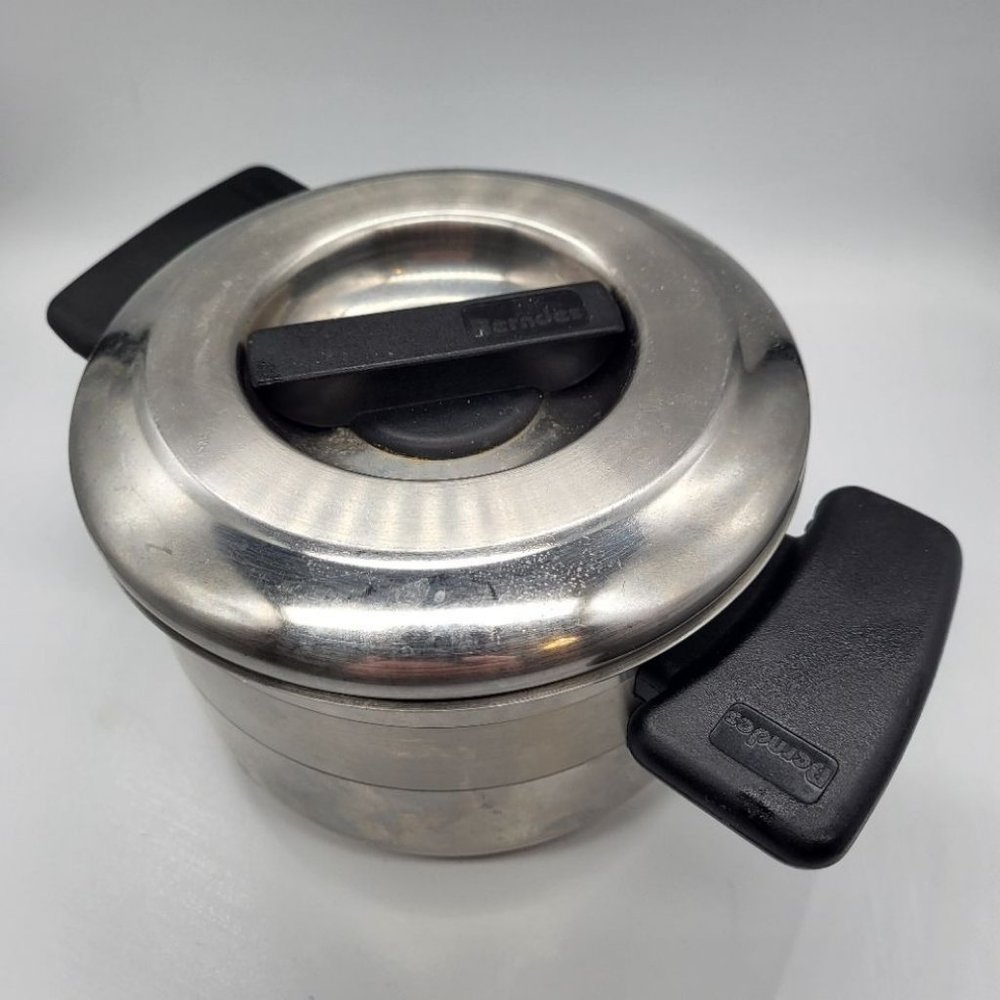 Berndes 6" 18/10 Stainless Butter Pot Dutch Oven Style & Lid Germany